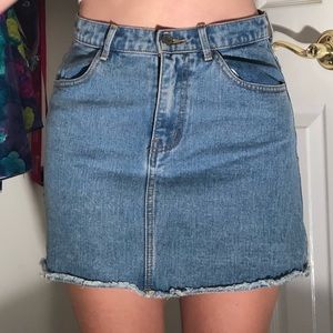 brandy melville jean skirt